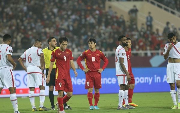 Kết quả vòng loại World Cup 2022 Việt Nam 0-1 Oman Để thua đáng tiếc