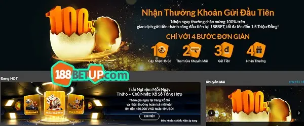 Top khuyến mãi nhà cái 188Bbet không nên bỏ lỡ trong năm 2023