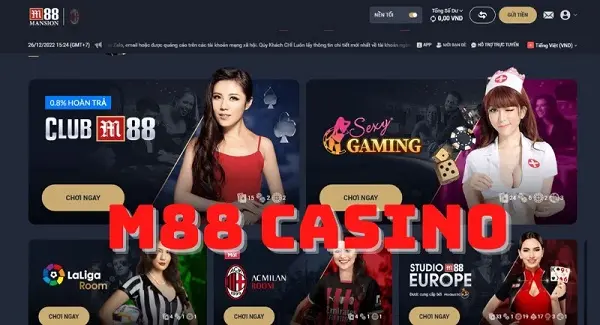 5 game casino trực tuyến hấp dẫn tại nhà cái M88 không thể bỏ qua