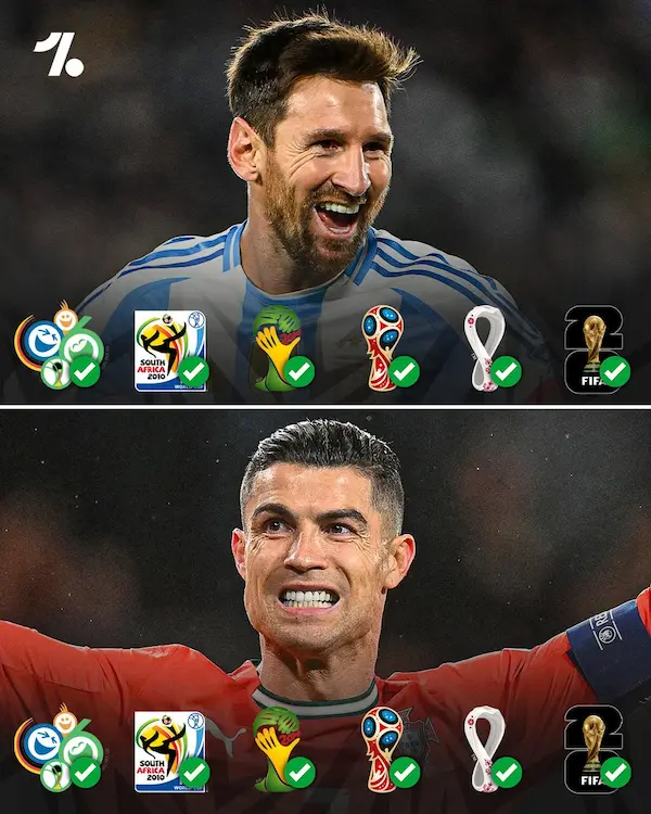 Messi và Ronaldo sẽ phá vỡ kỷ lục nào tại World Cup 2026?