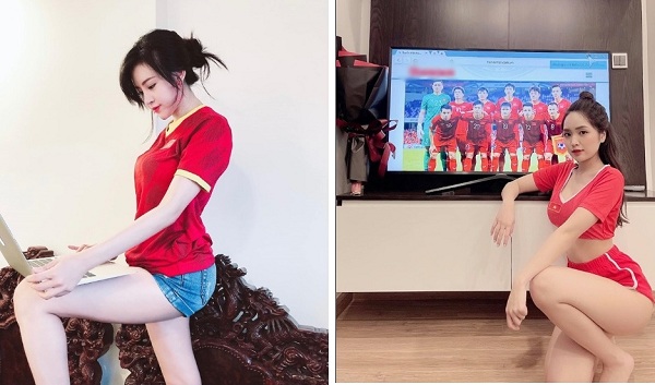 Dàn Hot Girl body nóng bỏng cổ vũ đội tuyển Việt Nam tại vòng loại World Cup 2022