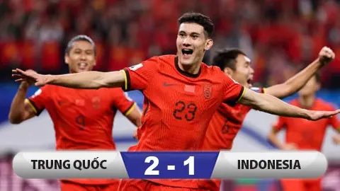 Thua Trung Quốc Indonesia khó giành vé dự World Cup 2026